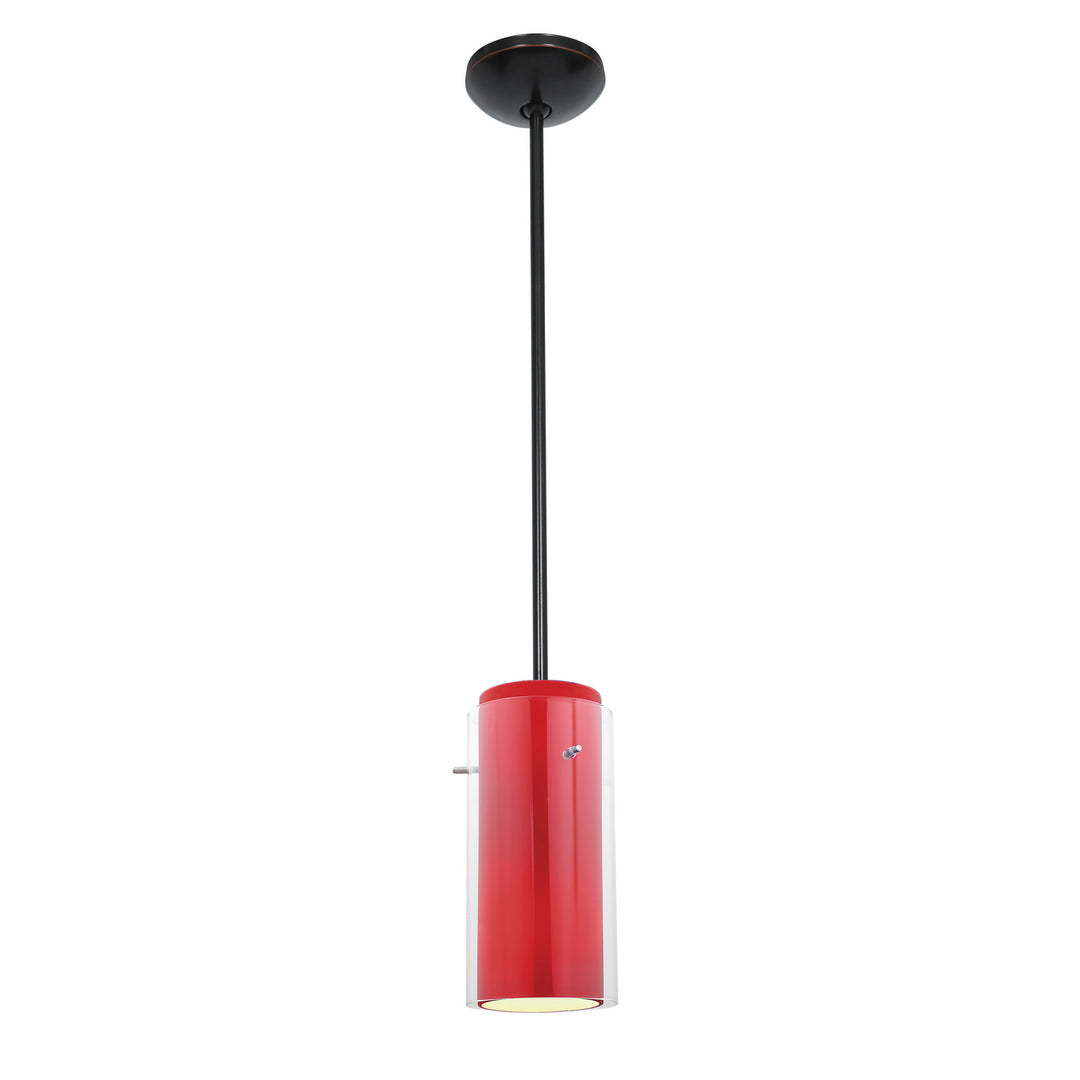 Access Glass'n Glass Cylinder 28033-3R-ORB/CLRD Pendant Light - Oil Rubbed Bronze