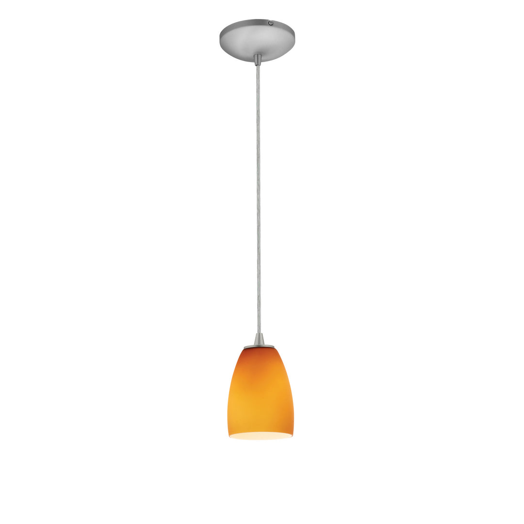 Access Sherry 28069-3C-BS/AMB Pendant Light - Brushed Steel