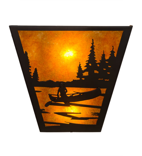 Meyda Tiffany Canoe At Lake 109571 Wall Light - Timeless Bronze