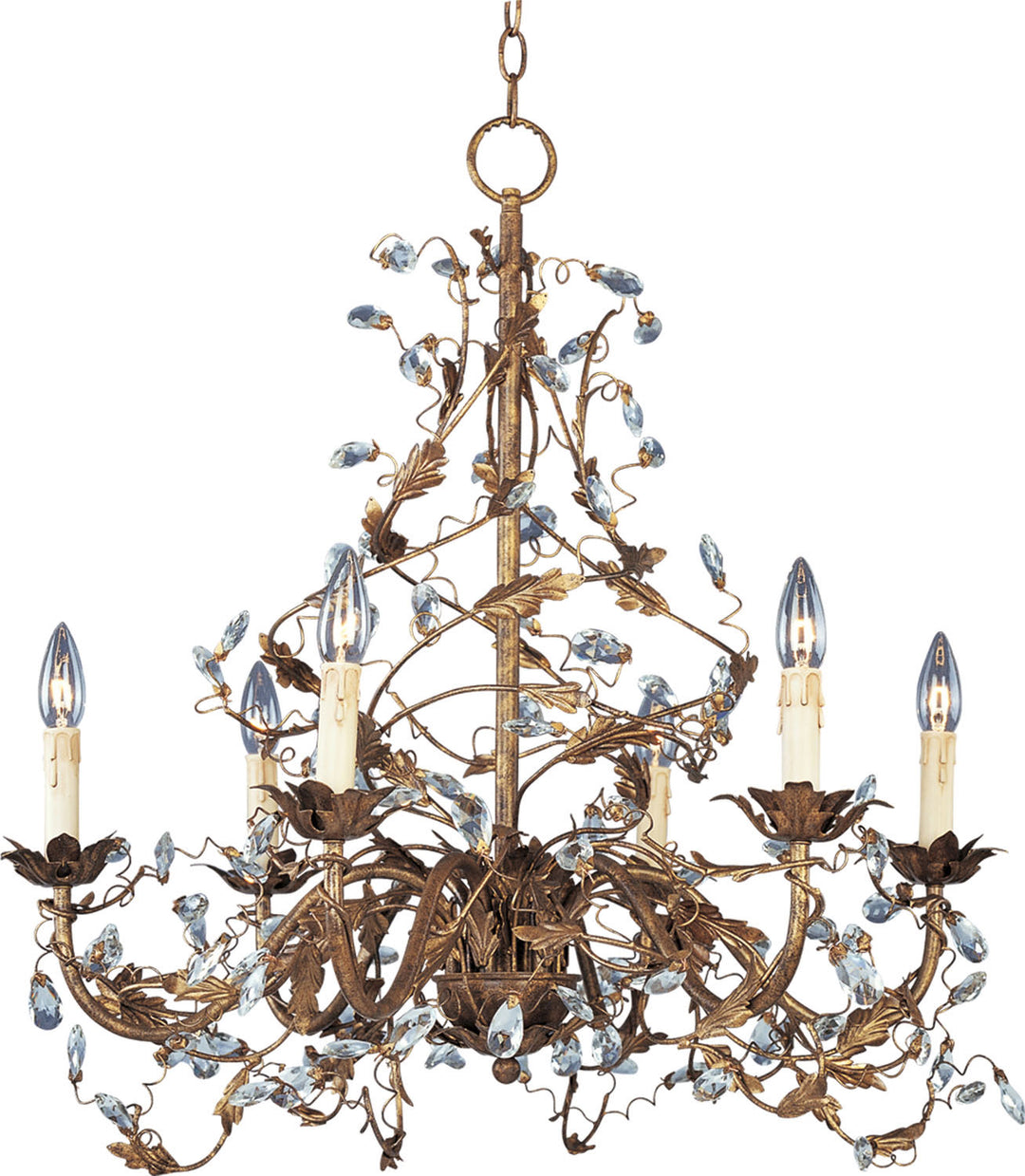 Maxim Elegante 2851EG Chandelier Light - Etruscan Gold