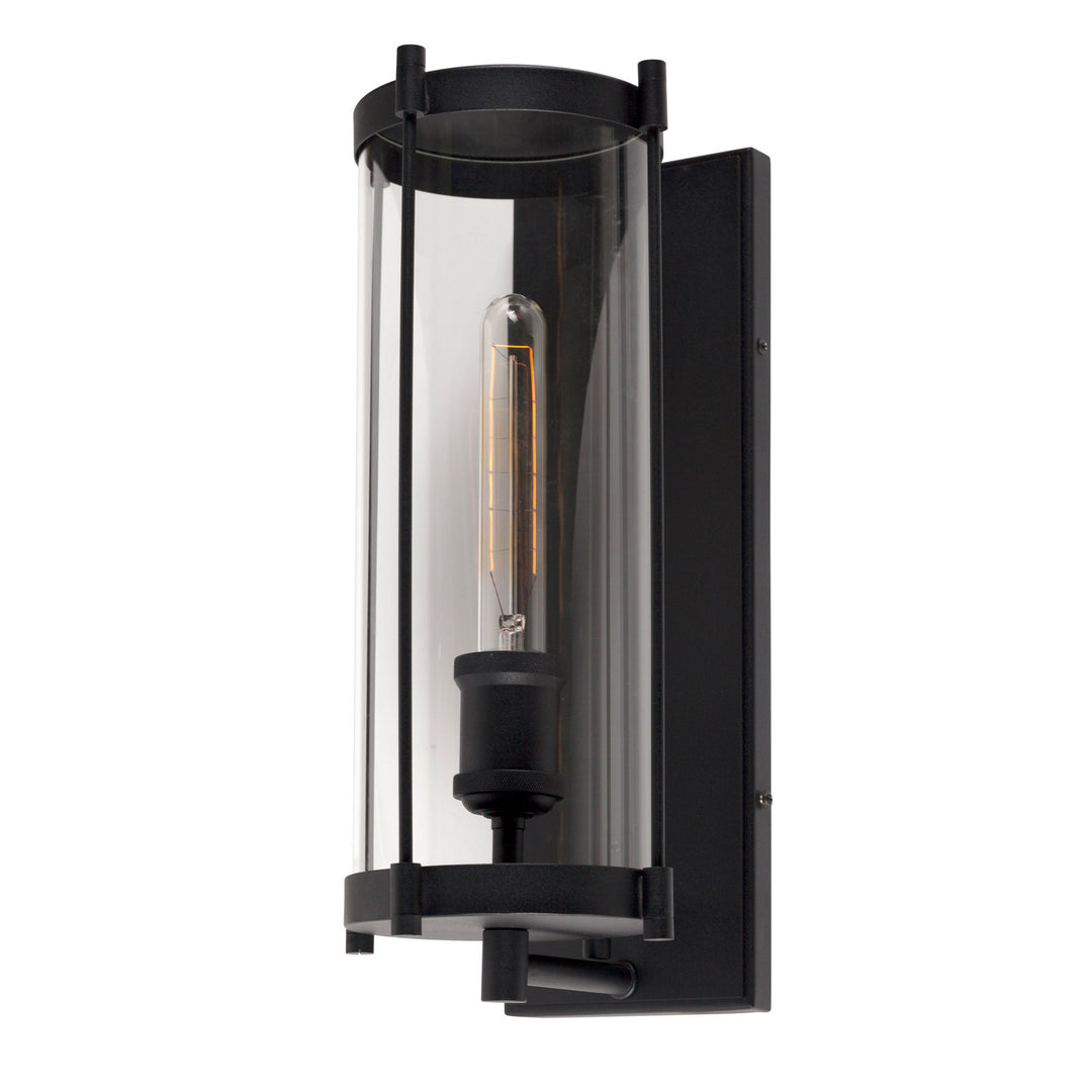 Forte Lighting 1156-01-04 Hudson One Light Outdoor Lantern Outdoor Black