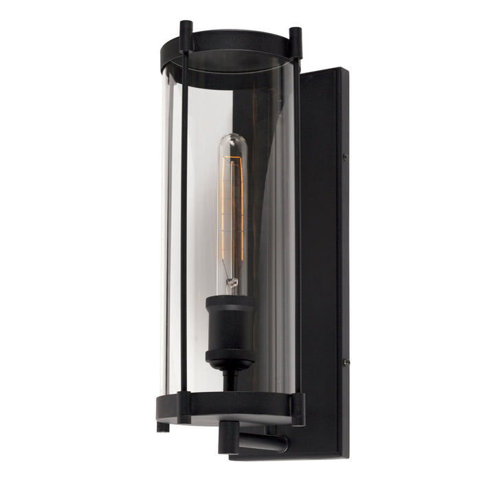 Forte Lighting 1156-01-04 Hudson One Light Outdoor Lantern Outdoor Black