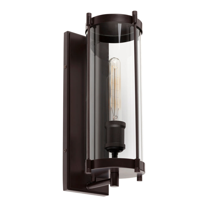 Forte Lighting 1156-01-32 Hudson One Light Outdoor Lantern Outdoor Bronze / Dark