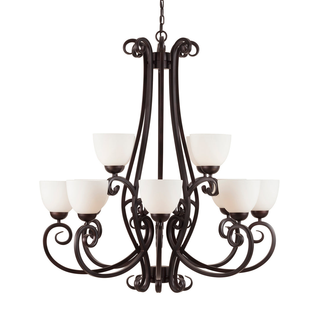 Forte Sutter 2250-12-32 Chandelier Light - Antique Bronze