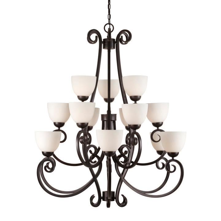 Forte Sutter 2250-15-32 Chandelier Light - Antique Bronze