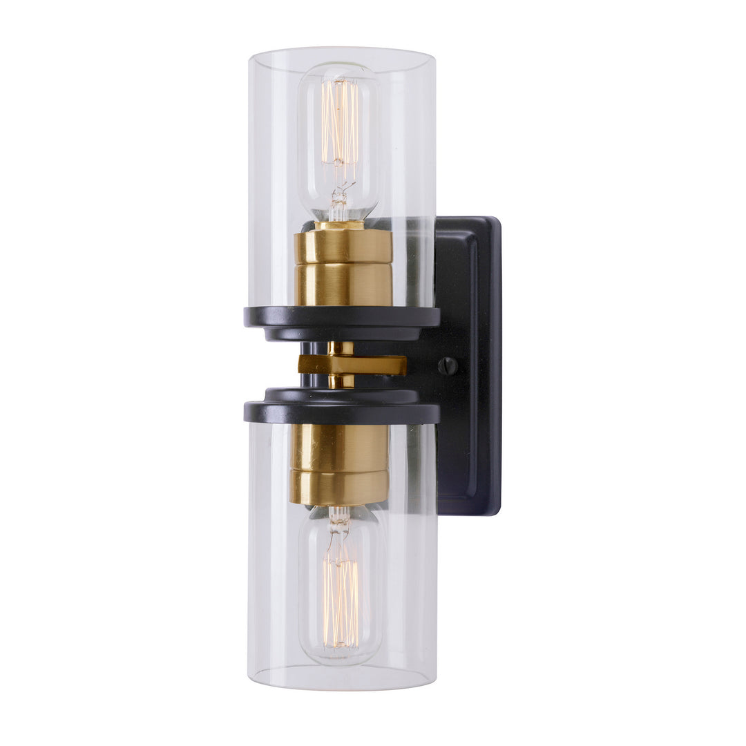 Forte Duo 2424-02-62 Wall Light - Black and Soft Gold