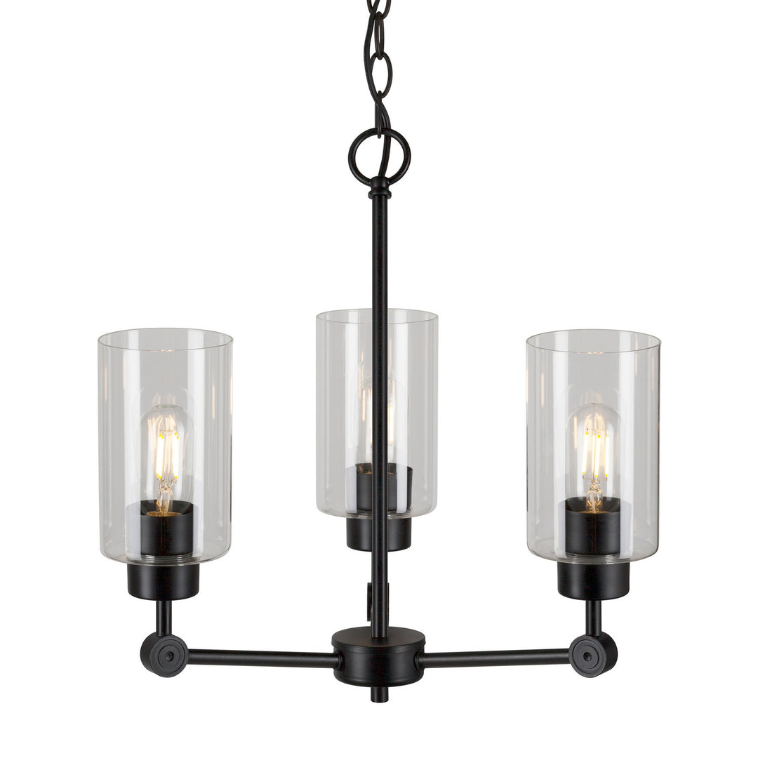 Forte Jayden 2614-03-04 Chandelier Light - Black