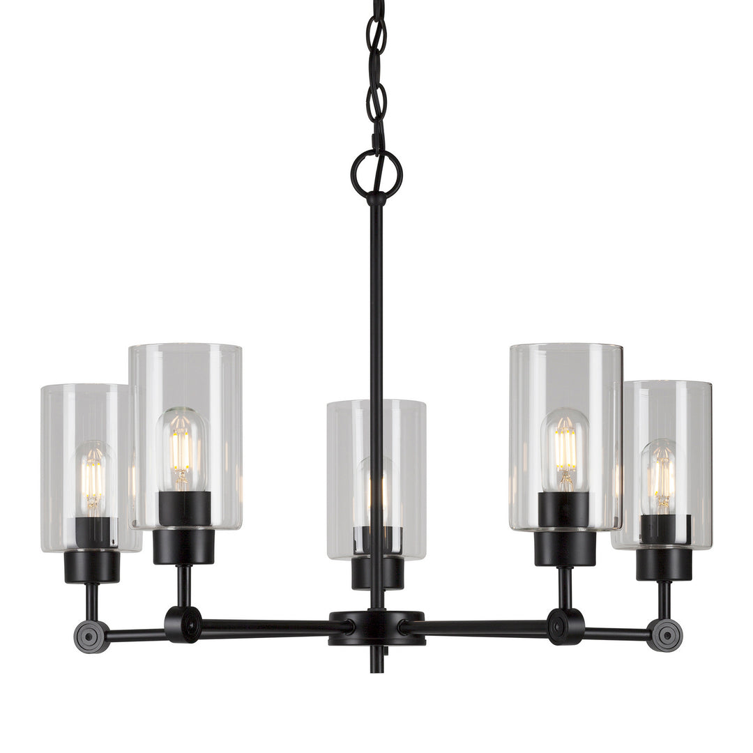 Forte Jayden 2614-05-04 Chandelier Light - Black