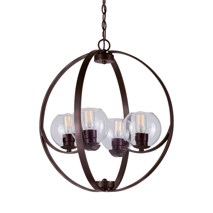 Forte Frankie 2649-04-32 Chandelier Light - Antique Bronze