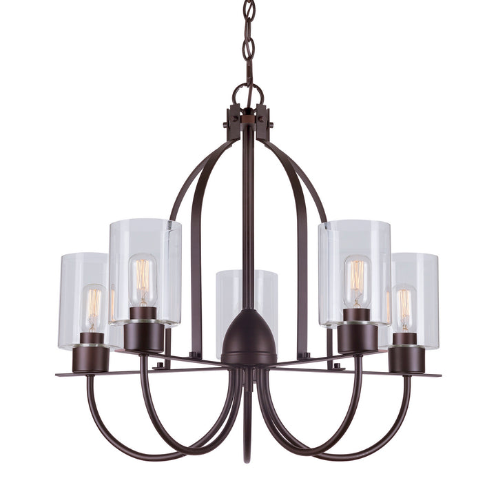 Forte Tama 2738-05-32 Chandelier Light - Antique Bronze