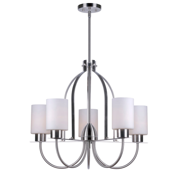 Forte Tama 2738-05-55 Chandelier Light - Brushed Nickel