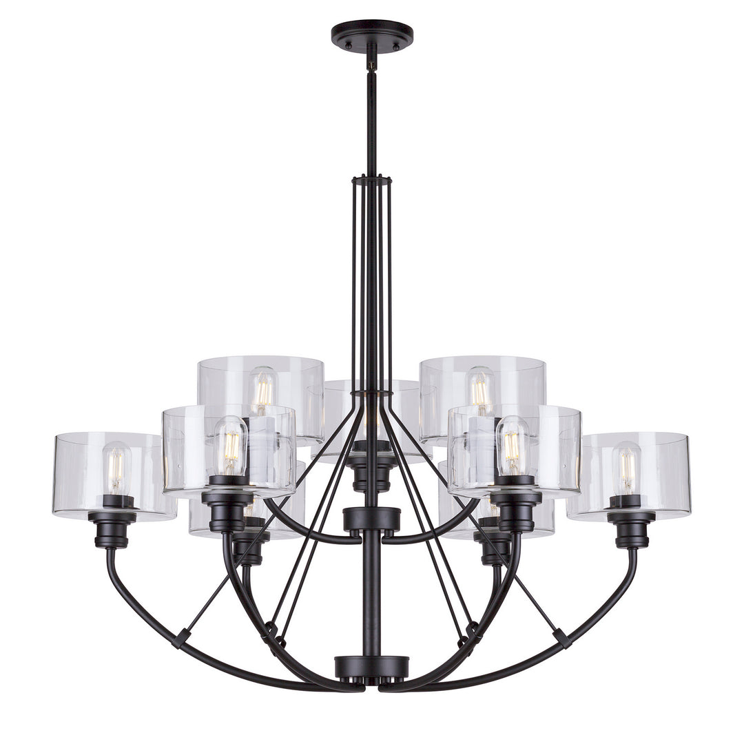 Forte Zane 2748-09-04 Chandelier Light - Black