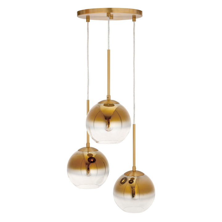 Forte Callisto 2757-03-12 Pendant Light - Soft Gold