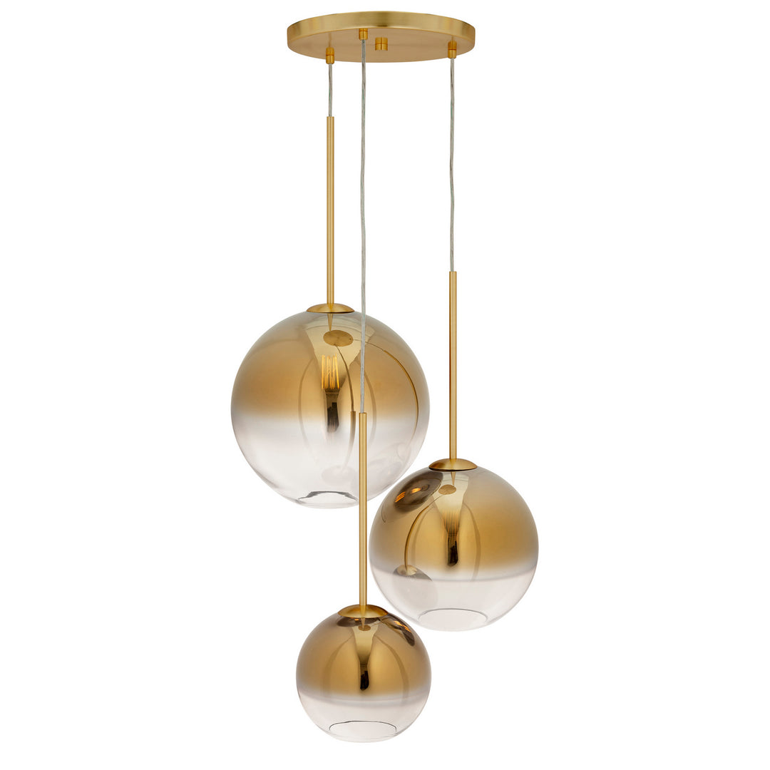 Forte Callisto 2760-03-12 Pendant Light - Soft Gold