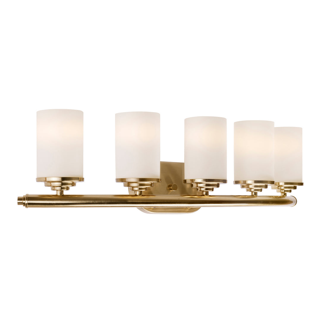 Forte Ames 5105-05-12 Bath Vanity Light 29 in. wide - Soft Gold