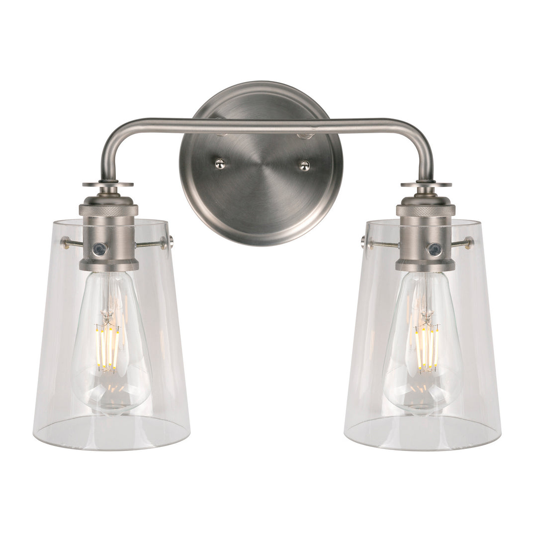 Forte Ronna 5118-02-55 Bath Vanity Light 15 in. wide - Brushed Nickel