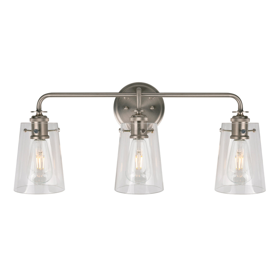Forte Ronna 5118-03-55 Bath Vanity Light 25 in. wide - Brushed Nickel