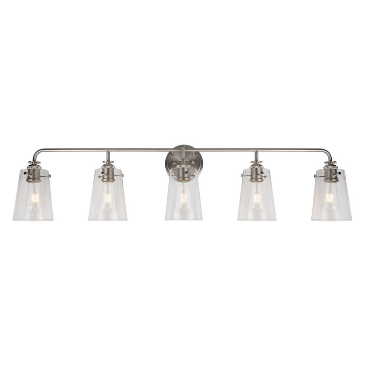 Forte Ronna 5118-05-55 Bath Vanity Light 45 in. wide - Brushed Nickel