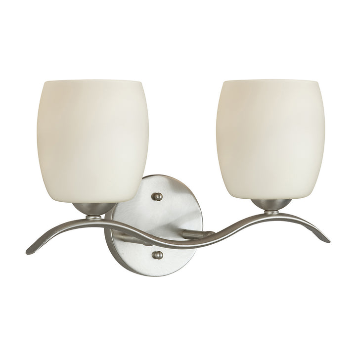 Forte Maria 5135-02-55 Bath Vanity Light 15 in. wide - Brushed Nickel