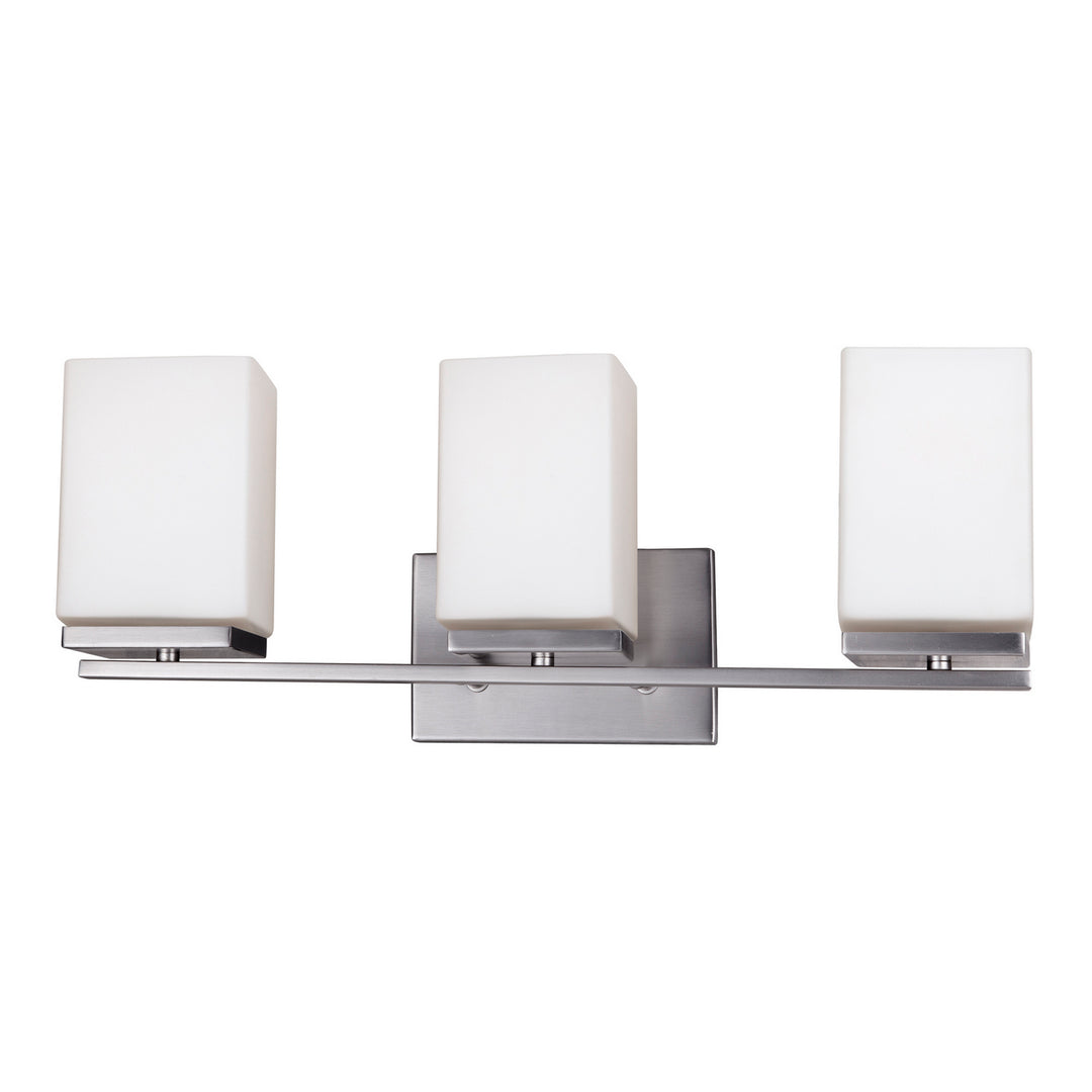 Forte Ella 5145-03-55 Bath Vanity Light 21 in. wide - Brushed Nickel