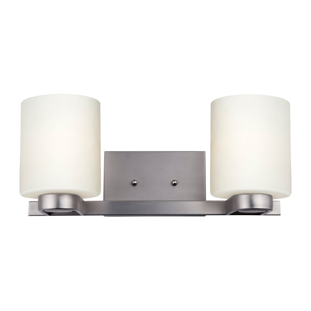 Forte Mona 5146-02-55 Bath Vanity Light 17 in. wide - Brushed Nickel