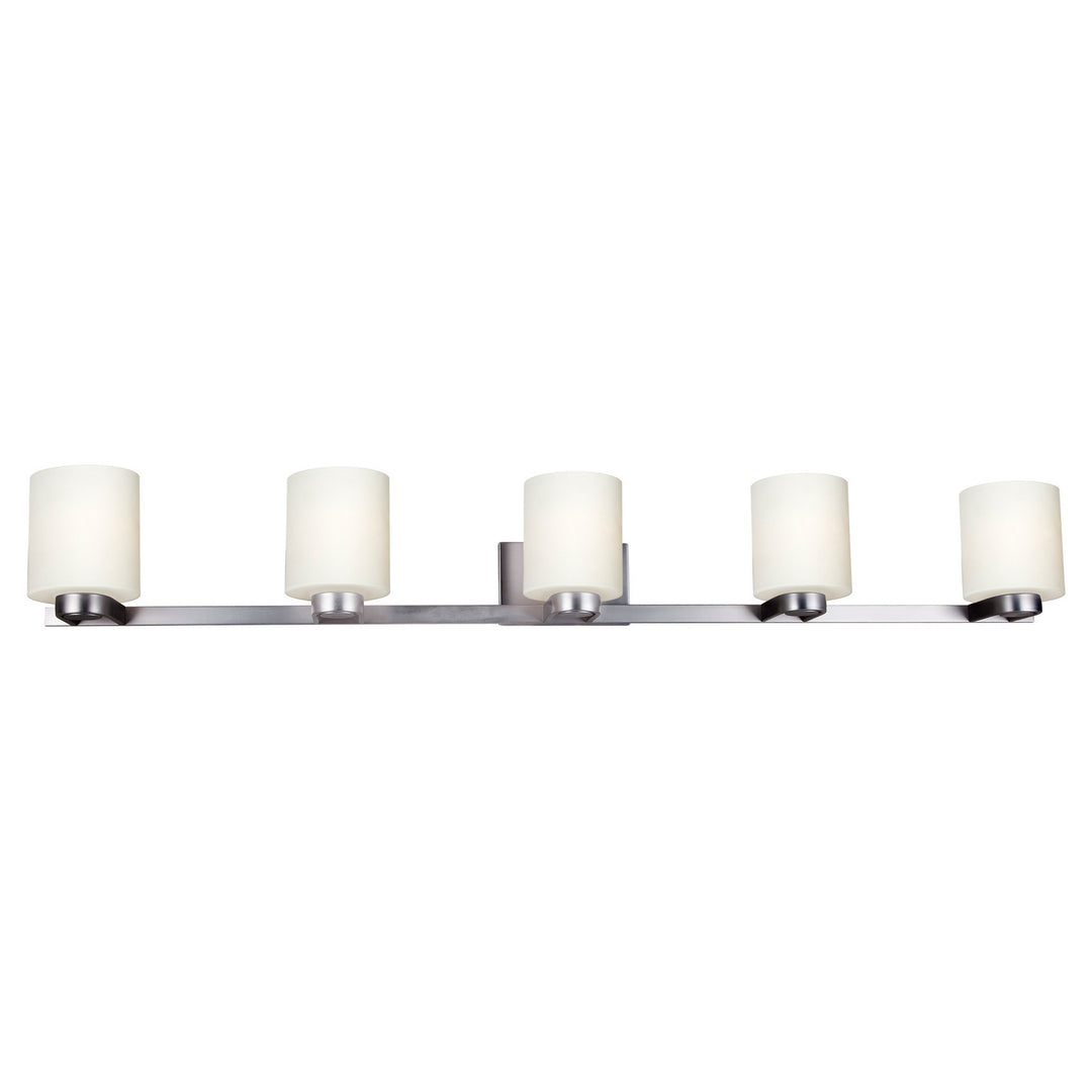 Forte Mona 5146-05-55 Bath Vanity Light 53 in. wide - Brushed Nickel
