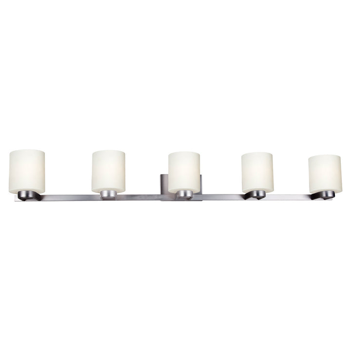 Forte Mona 5146-05-55 Bath Vanity Light 53 in. wide - Brushed Nickel