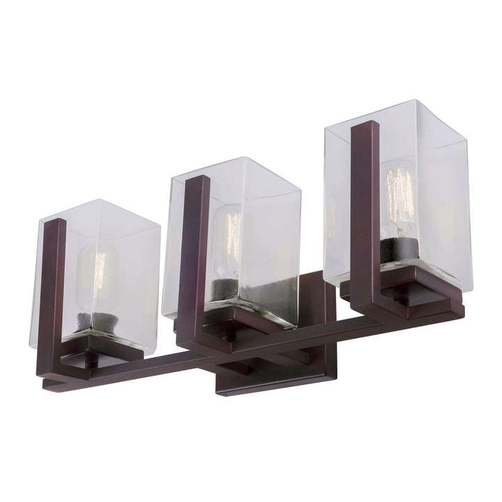 Forte Sammi 5187-03-32 Bath Vanity Light 21 in. wide - Antique Bronze