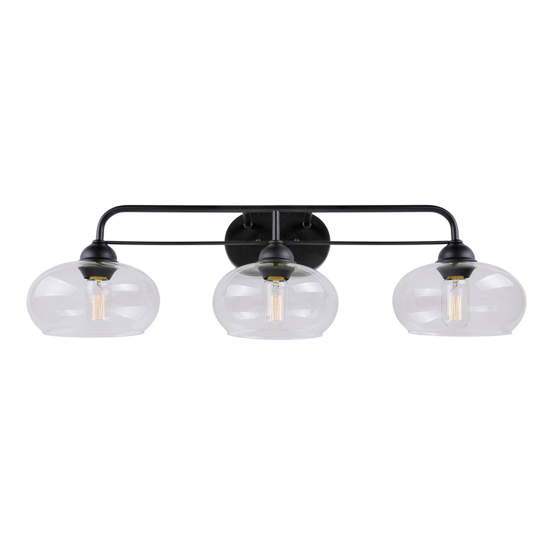 Forte Cameron 5732-03-04 Bath Vanity Light 33 in. wide - Black