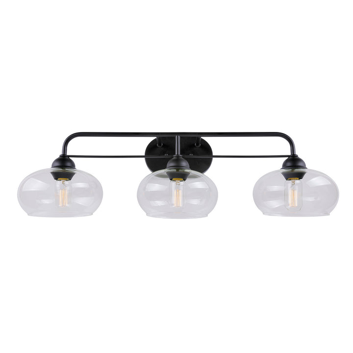 Forte Cameron 5732-03-04 Bath Vanity Light 33 in. wide - Black