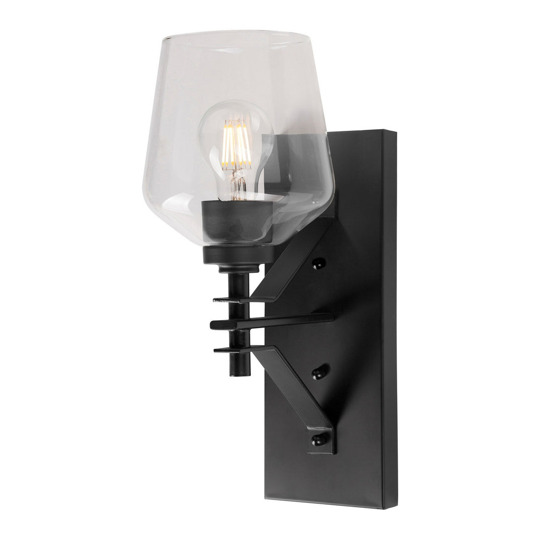 Forte Chalice 5743-01-04 Wall Light - Black