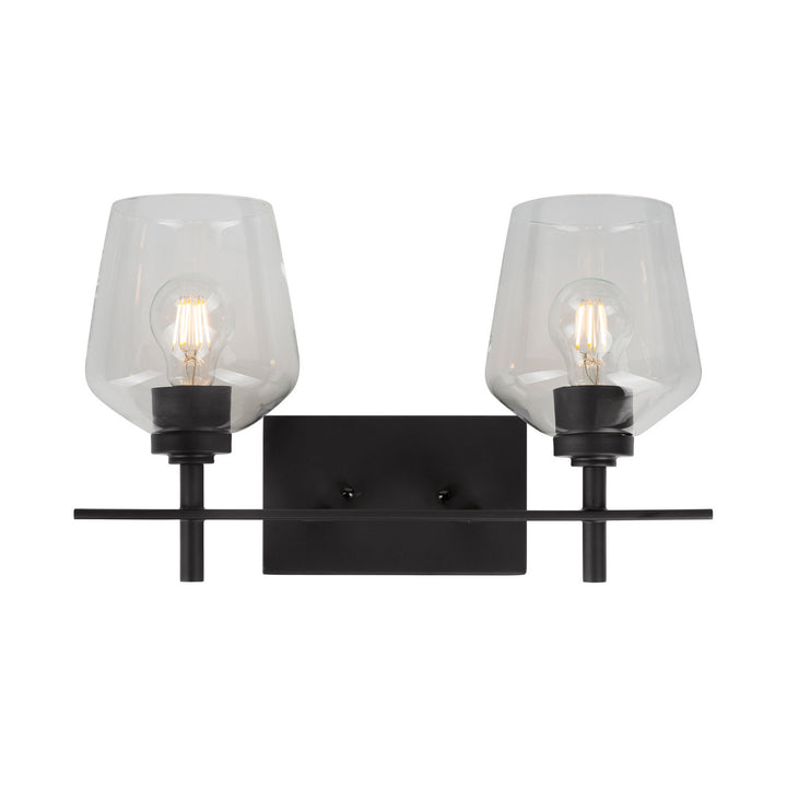Forte Chalice 5743-02-04 Bath Vanity Light 17 in. wide - Black