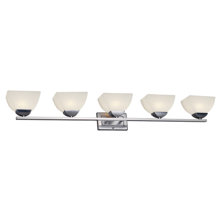 Forte Cora 5744-05-55 Bath Vanity Light 52 in. wide - Brushed Nickel