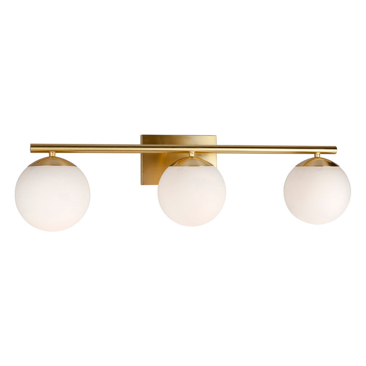 Forte Farrell 5745-03-12 Bath Vanity Light 30 in. wide - Soft Gold