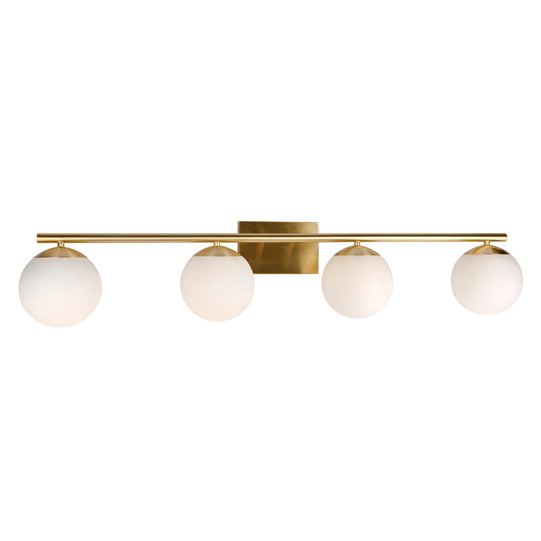 Forte Farrell 5745-04-12 Bath Vanity Light 42 in. wide - Soft Gold