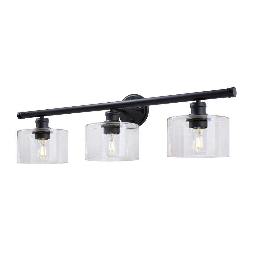 Forte Zane 5748-03-04 Bath Vanity Light 33 in. wide - Black