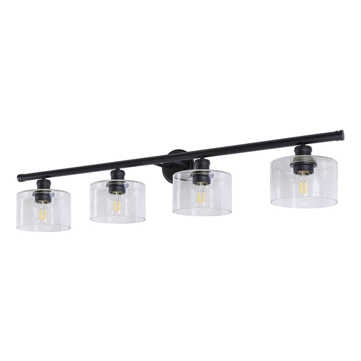 Forte Zane 5748-04-04 Bath Vanity Light 45 in. wide - Black