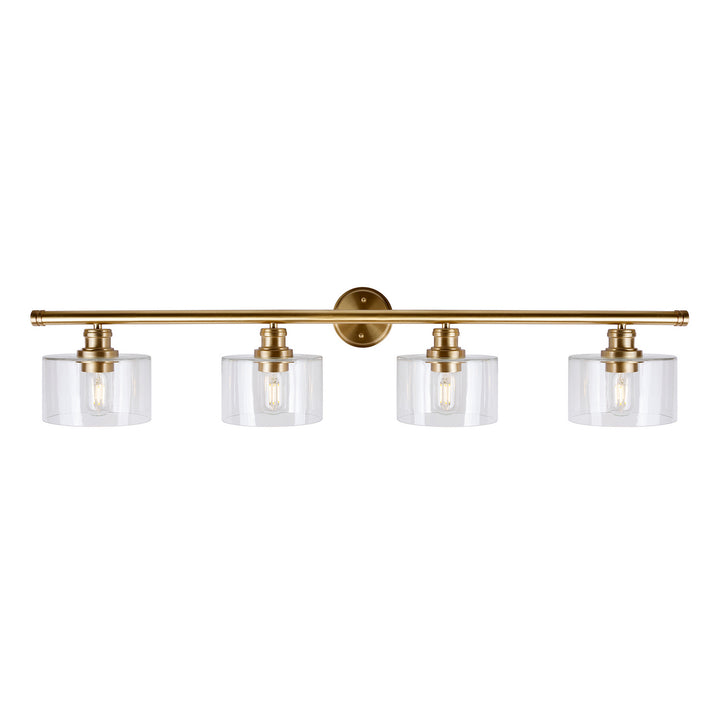 Forte Zane 5748-04-12 Bath Vanity Light 45 in. wide - Soft Gold