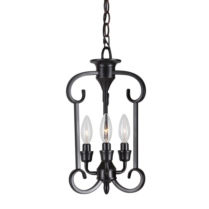 Forte Ione 7000-03-04 Pendant Light - Black