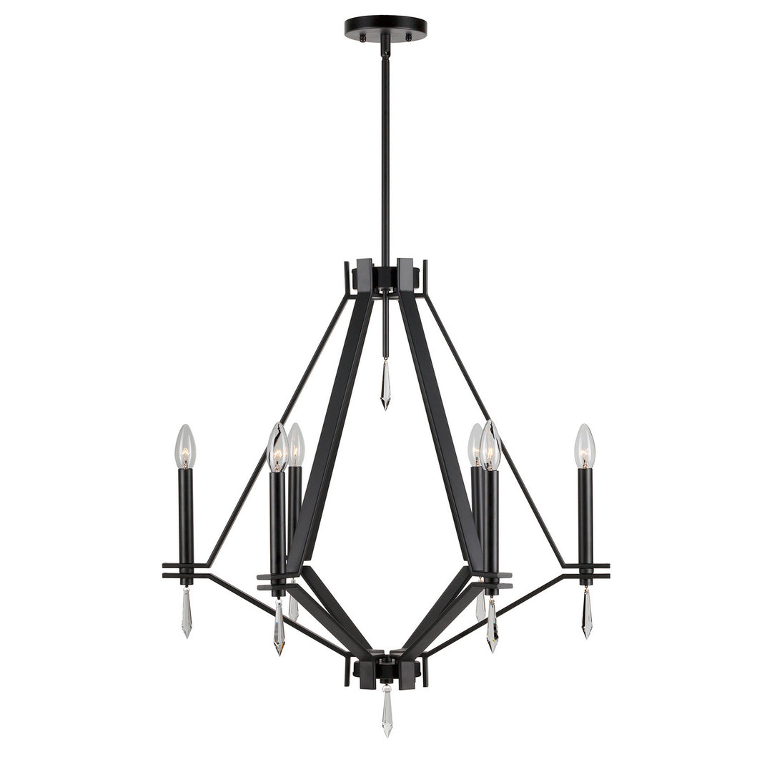 Forte Robin 7143-06-04 Chandelier Light - Black