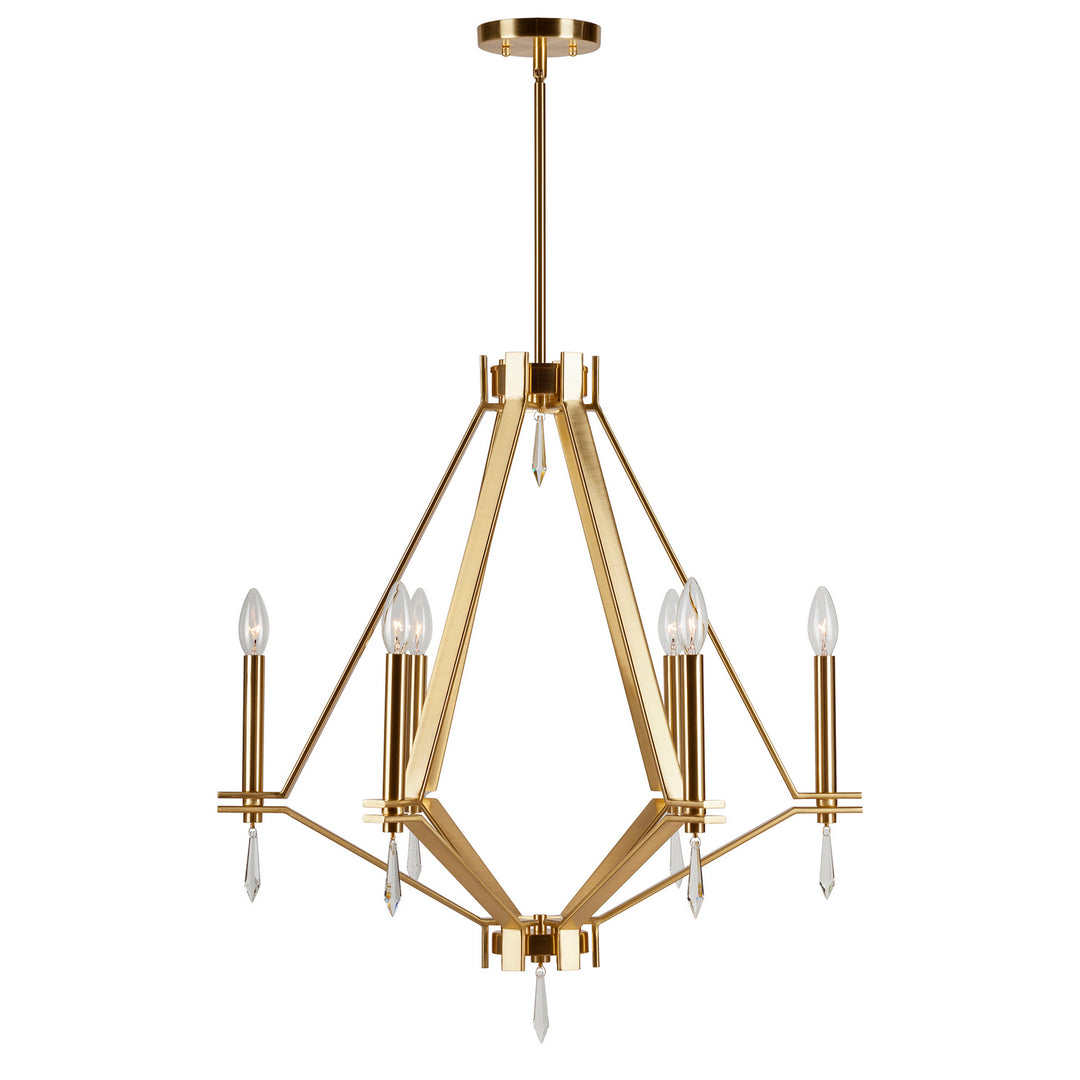 Forte Robin 7143-06-12 Chandelier Light - Soft Gold