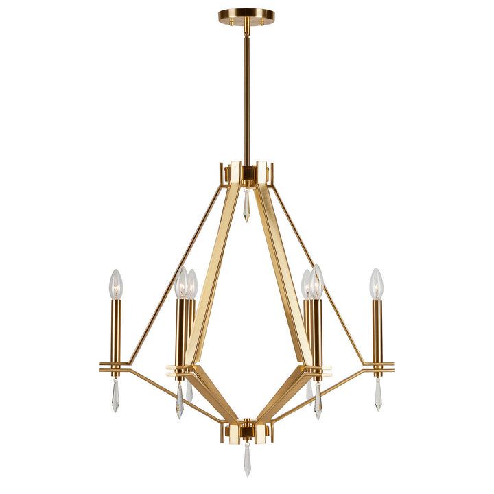 Forte Robin 7143-06-12 Chandelier Light - Soft Gold