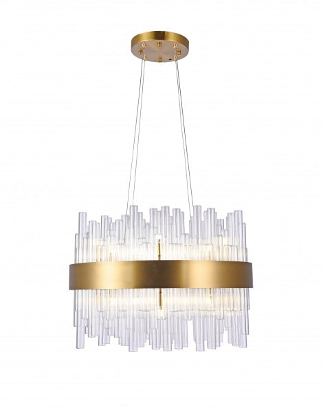 Bethel International BU03C23BR Chandelier Light - Matte Brass