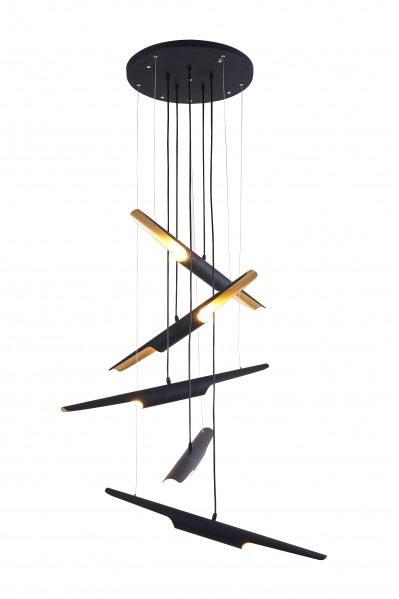 Bethel International CP07C34B Pendant Light - Matte Black
