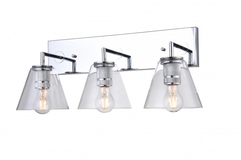 Bethel International DU150W20CH Bath Vanity Light 9 in. wide - Chrome
