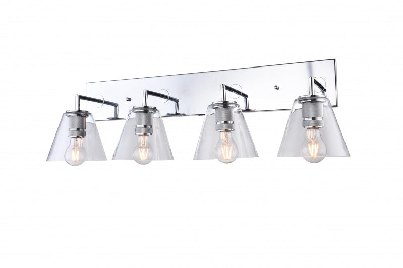 Bethel International DU151W32CH Bath Vanity Light 9 in. wide - Chrome