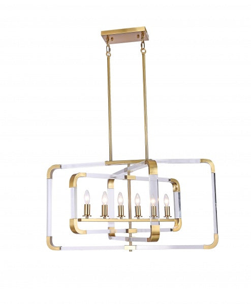 Bethel International ZL23C35CO Chandelier Light - Copper