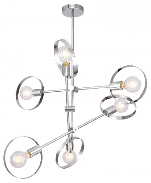 Bethel International TR70C24CH Chandelier Light - Chrome