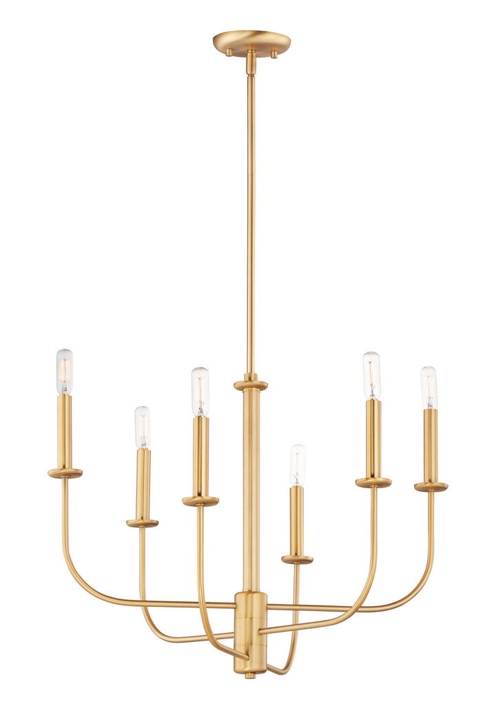 Maxim Wesley 10326SBR Chandelier Light - Satin Brass