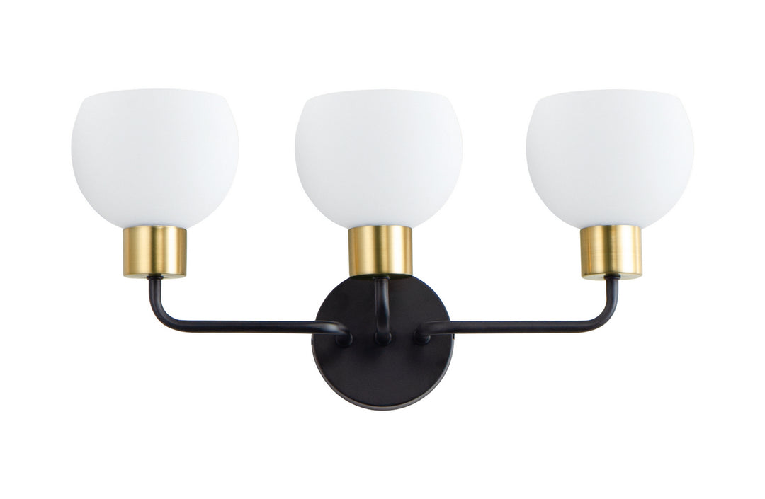 Maxim Coraline 11273SWBZSBR Bath Vanity Light 22 in. wide - Bronze / Satin Brass